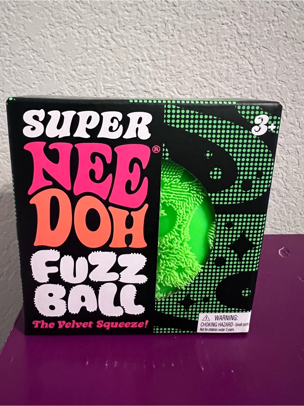 Authentic Super NeeDoh Fuzz Ball - Bright Neon Green 💚💚💚
